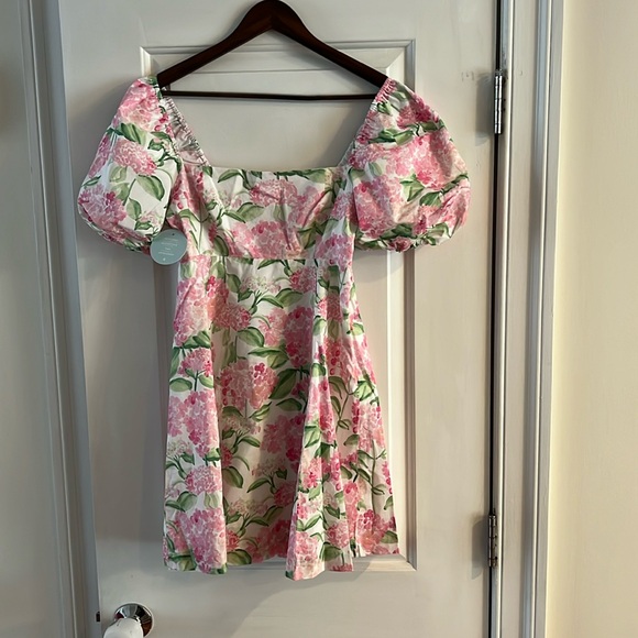 Hill House Mini Matilda Pink Hydrangea Small NWT - Picture 4 of 4